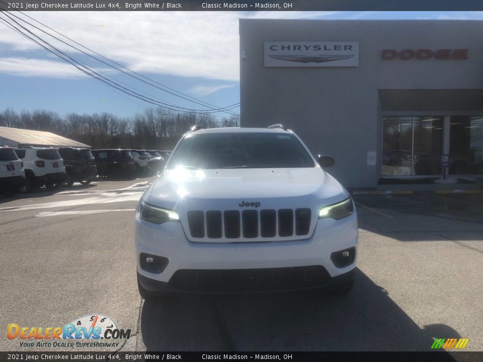 2021 Jeep Cherokee Latitude Lux 4x4 Bright White / Black Photo #9