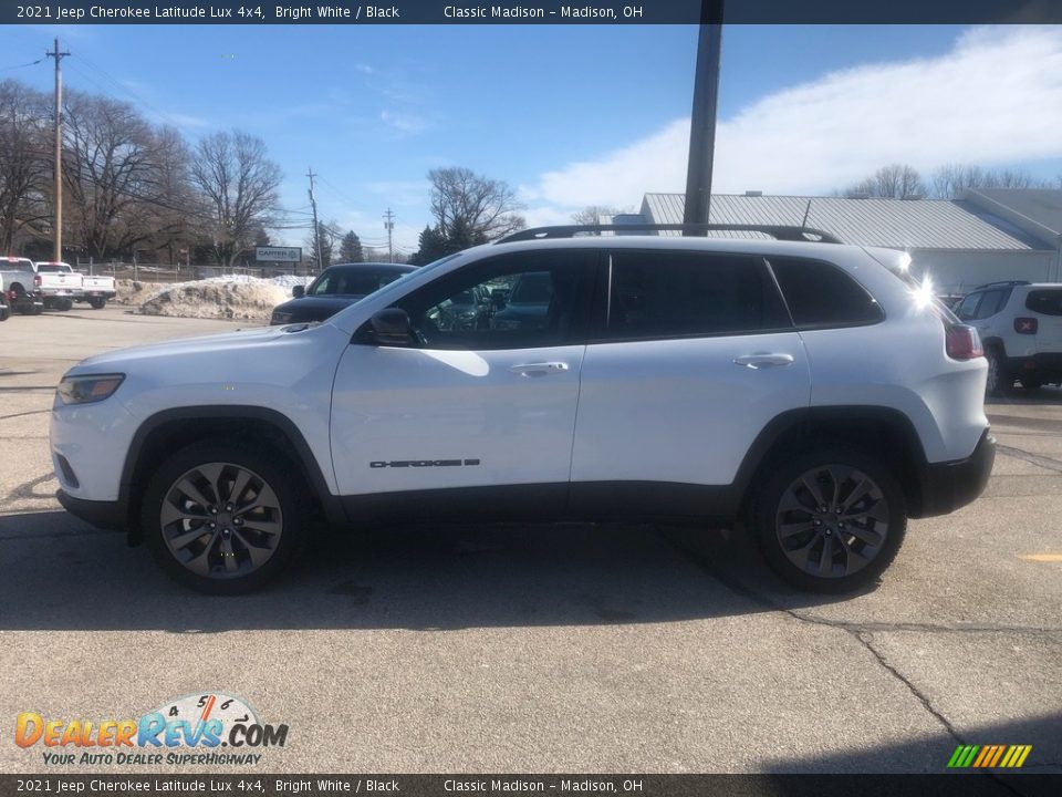 2021 Jeep Cherokee Latitude Lux 4x4 Bright White / Black Photo #10