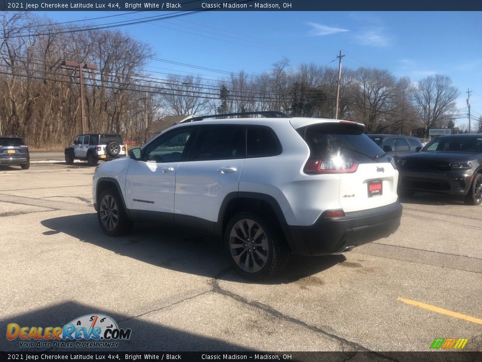 2021 Jeep Cherokee Latitude Lux 4x4 Bright White / Black Photo #11
