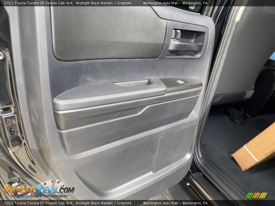 2021 Toyota Tundra SR Double Cab 4x4 Midnight Black Metallic / Graphite Photo #28