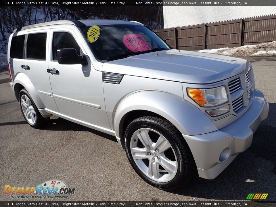 2011 Dodge Nitro Heat 4.0 4x4 Bright Silver Metallic / Dark Slate Gray Photo #8