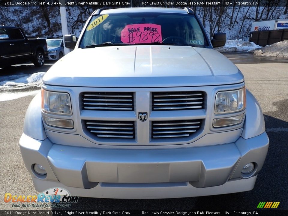 2011 Dodge Nitro Heat 4.0 4x4 Bright Silver Metallic / Dark Slate Gray Photo #9