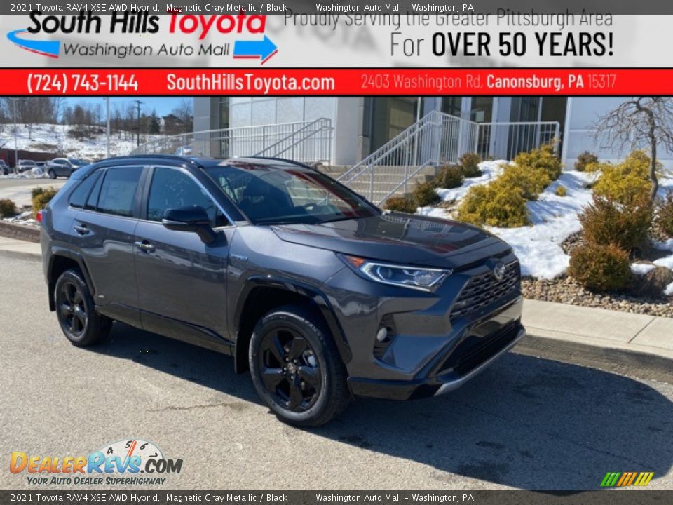 2021 Toyota RAV4 XSE AWD Hybrid Magnetic Gray Metallic / Black Photo #1