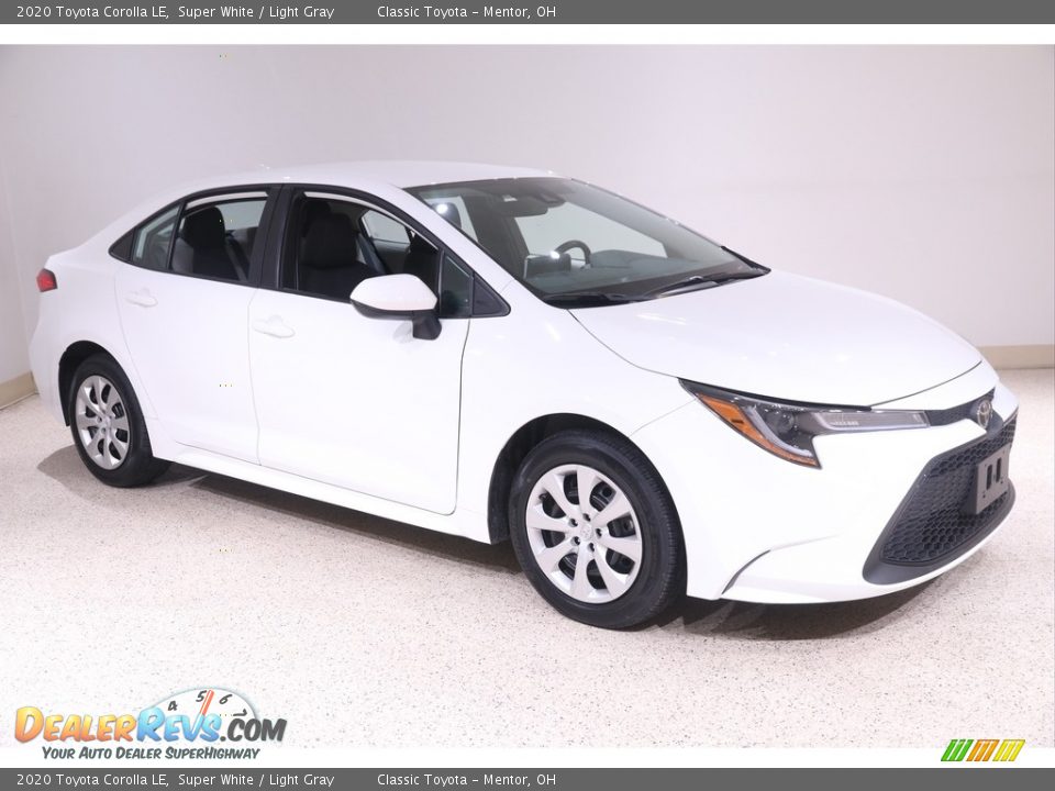 2020 Toyota Corolla LE Super White / Light Gray Photo #1