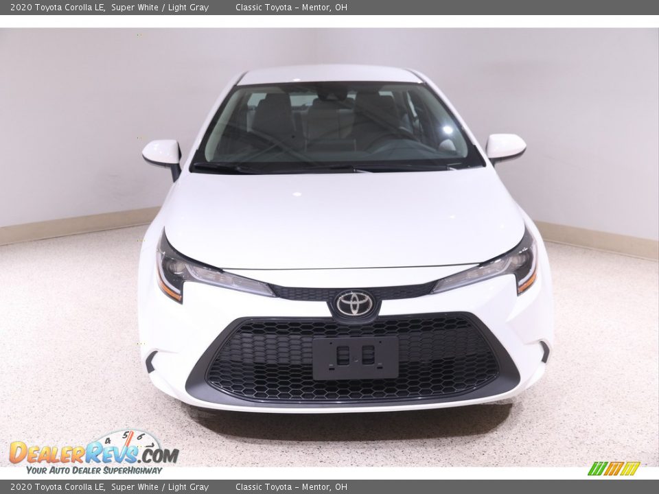 2020 Toyota Corolla LE Super White / Light Gray Photo #2