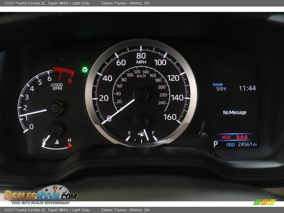 2020 Toyota Corolla LE Super White / Light Gray Photo #8