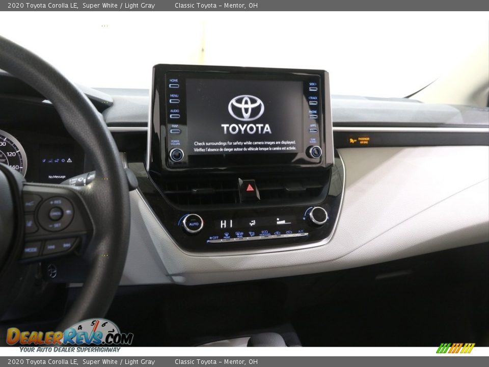 2020 Toyota Corolla LE Super White / Light Gray Photo #9