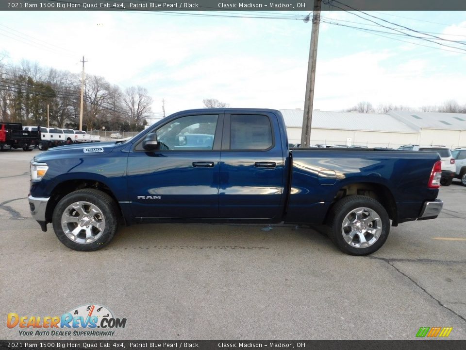 2021 Ram 1500 Big Horn Quad Cab 4x4 Patriot Blue Pearl / Black Photo #9