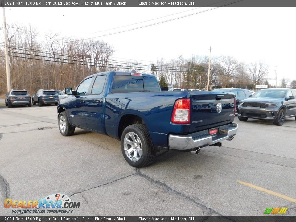 2021 Ram 1500 Big Horn Quad Cab 4x4 Patriot Blue Pearl / Black Photo #10