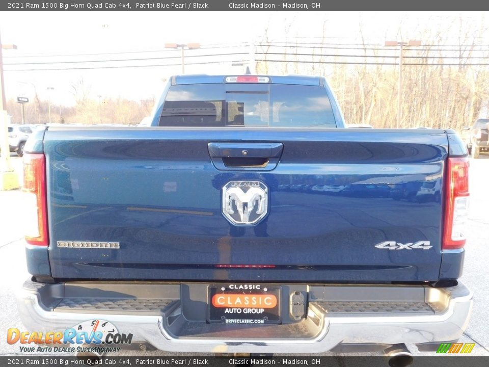 2021 Ram 1500 Big Horn Quad Cab 4x4 Patriot Blue Pearl / Black Photo #11