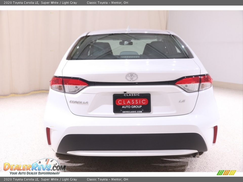2020 Toyota Corolla LE Super White / Light Gray Photo #17