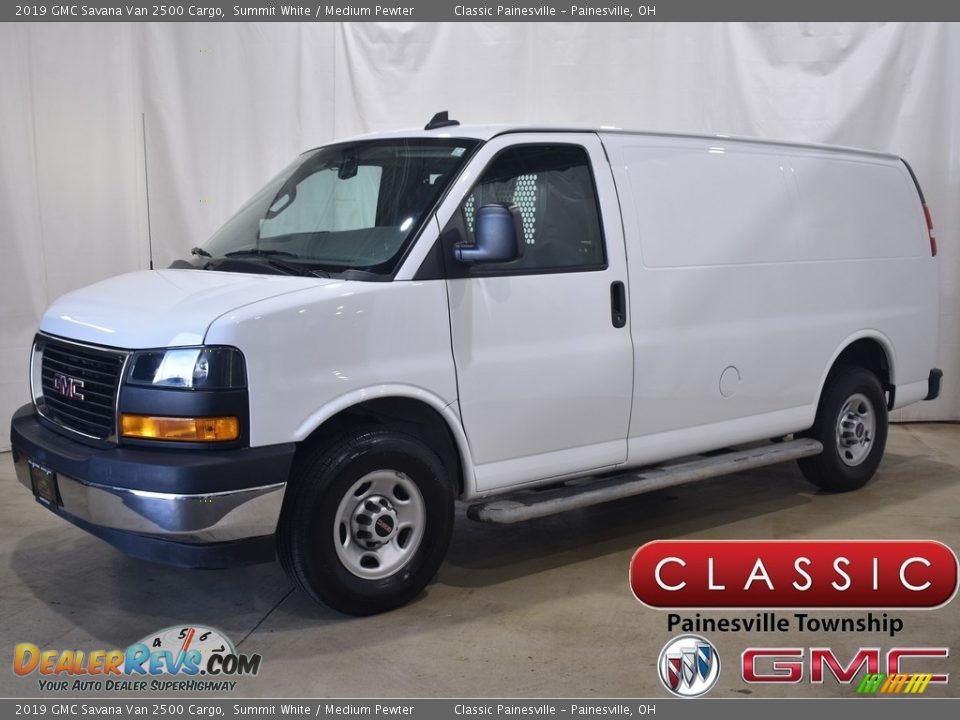 2019 GMC Savana Van 2500 Cargo Summit White / Medium Pewter Photo #1