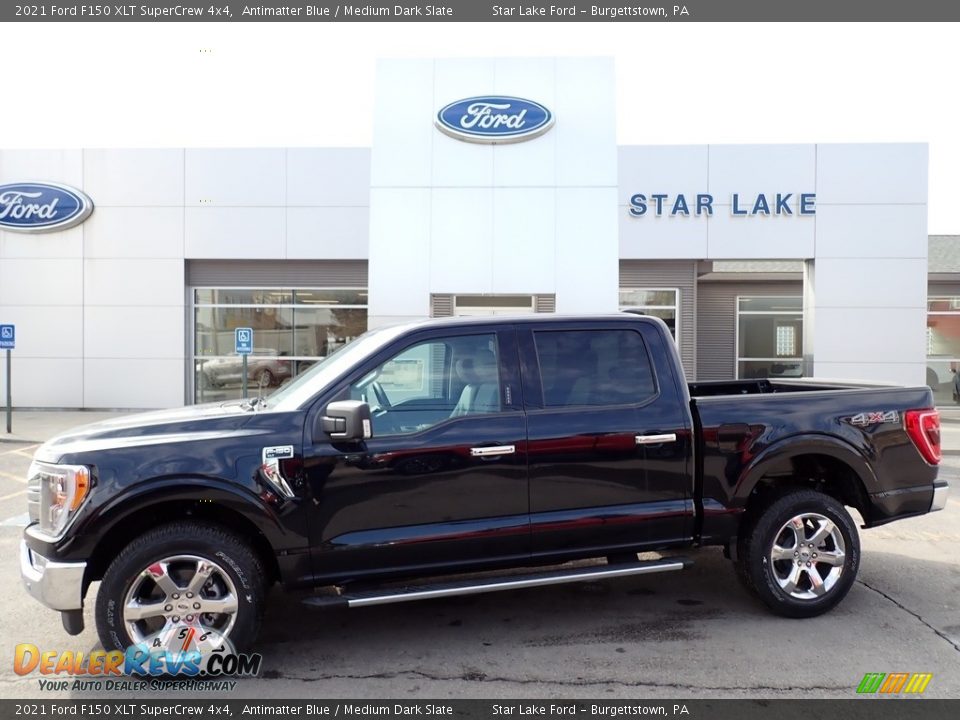 2021 Ford F150 XLT SuperCrew 4x4 Antimatter Blue / Medium Dark Slate Photo #1