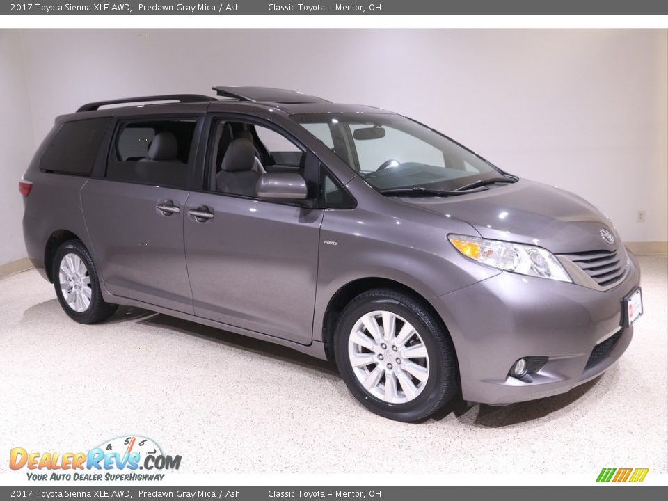 2017 Toyota Sienna XLE AWD Predawn Gray Mica / Ash Photo #1