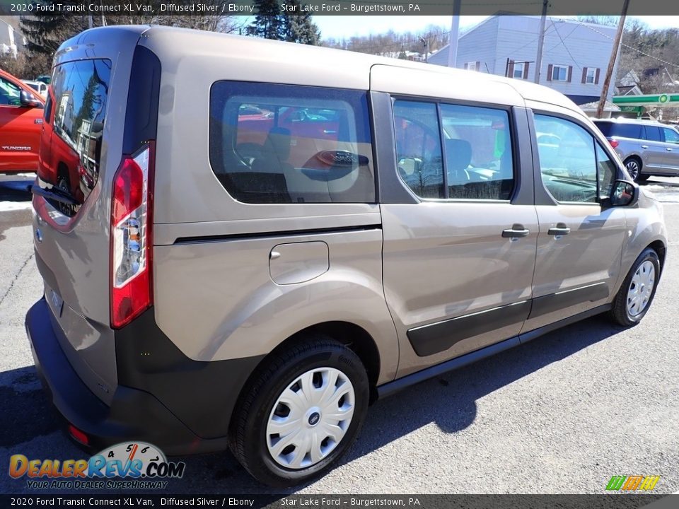 Diffused Silver 2020 Ford Transit Connect XL Van Photo #6