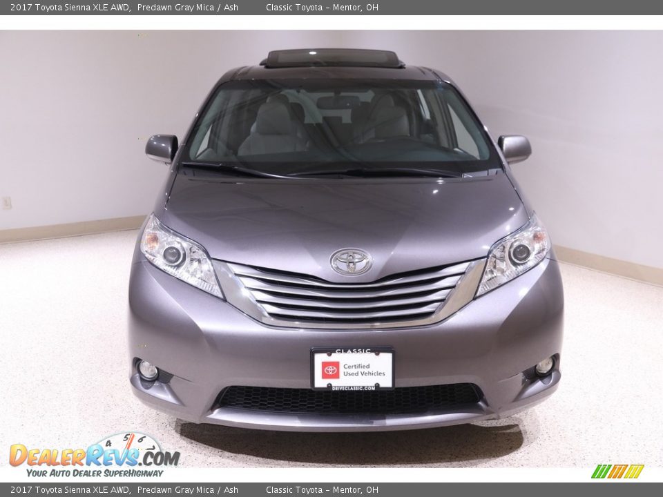 2017 Toyota Sienna XLE AWD Predawn Gray Mica / Ash Photo #2