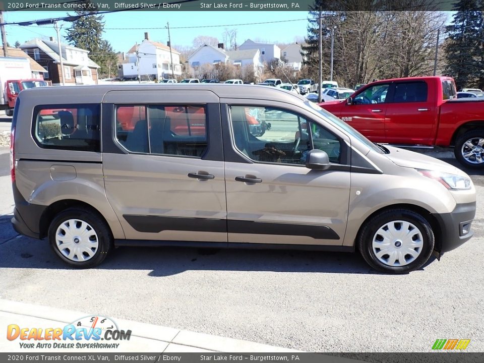 Diffused Silver 2020 Ford Transit Connect XL Van Photo #7
