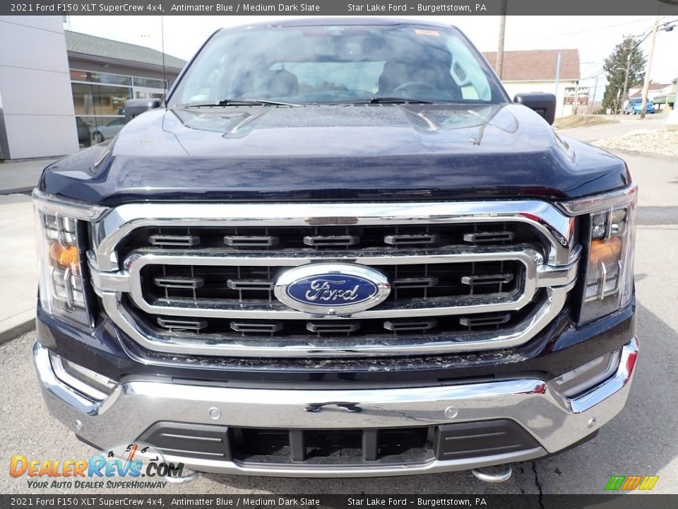 2021 Ford F150 XLT SuperCrew 4x4 Antimatter Blue / Medium Dark Slate Photo #8