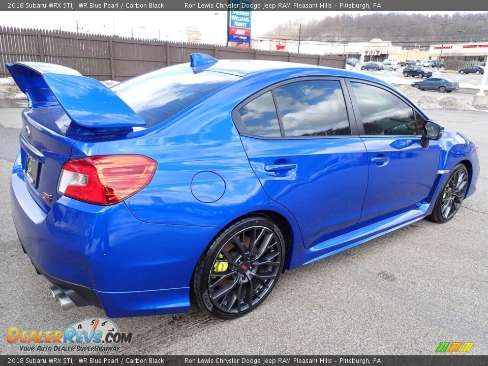 2018 Subaru WRX STI WR Blue Pearl / Carbon Black Photo #5