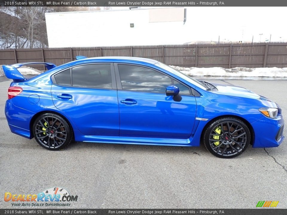 2018 Subaru WRX STI WR Blue Pearl / Carbon Black Photo #6