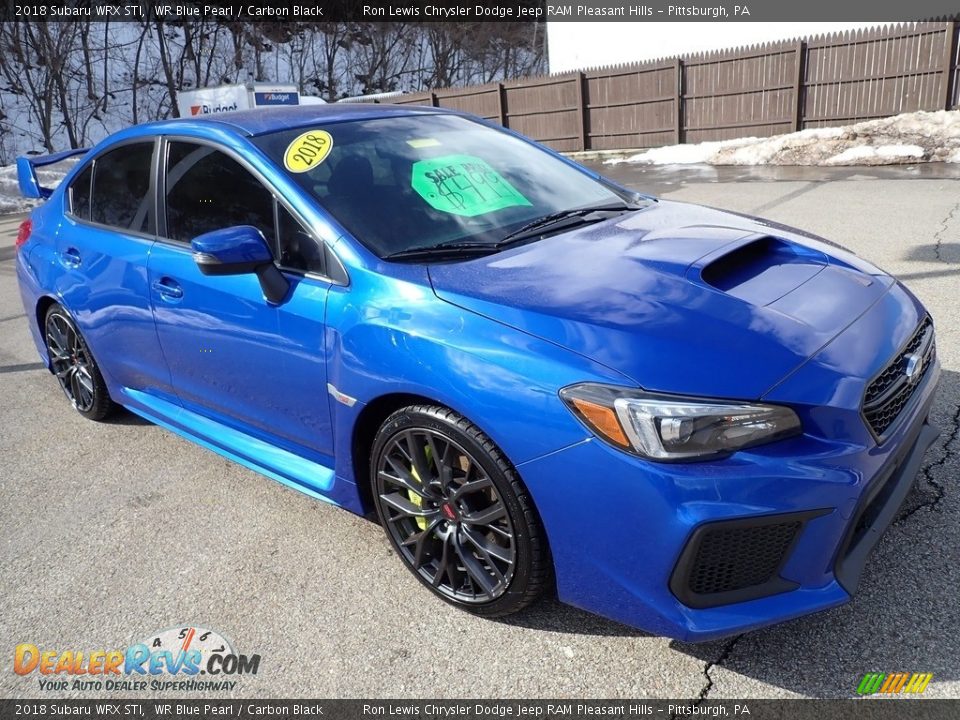 2018 Subaru WRX STI WR Blue Pearl / Carbon Black Photo #7