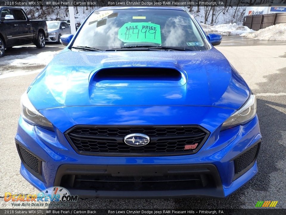 2018 Subaru WRX STI WR Blue Pearl / Carbon Black Photo #8