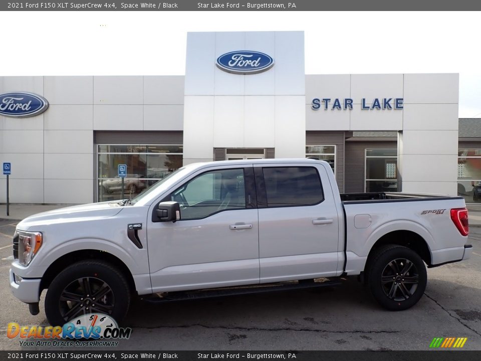 2021 Ford F150 XLT SuperCrew 4x4 Space White / Black Photo #1