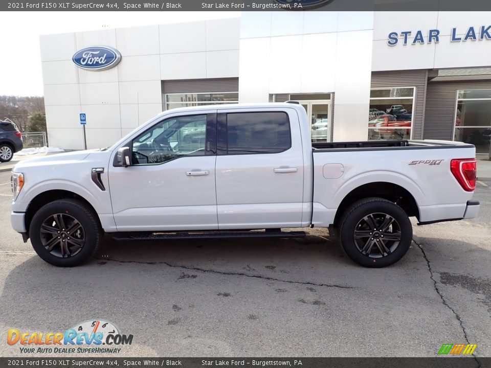 2021 Ford F150 XLT SuperCrew 4x4 Space White / Black Photo #2