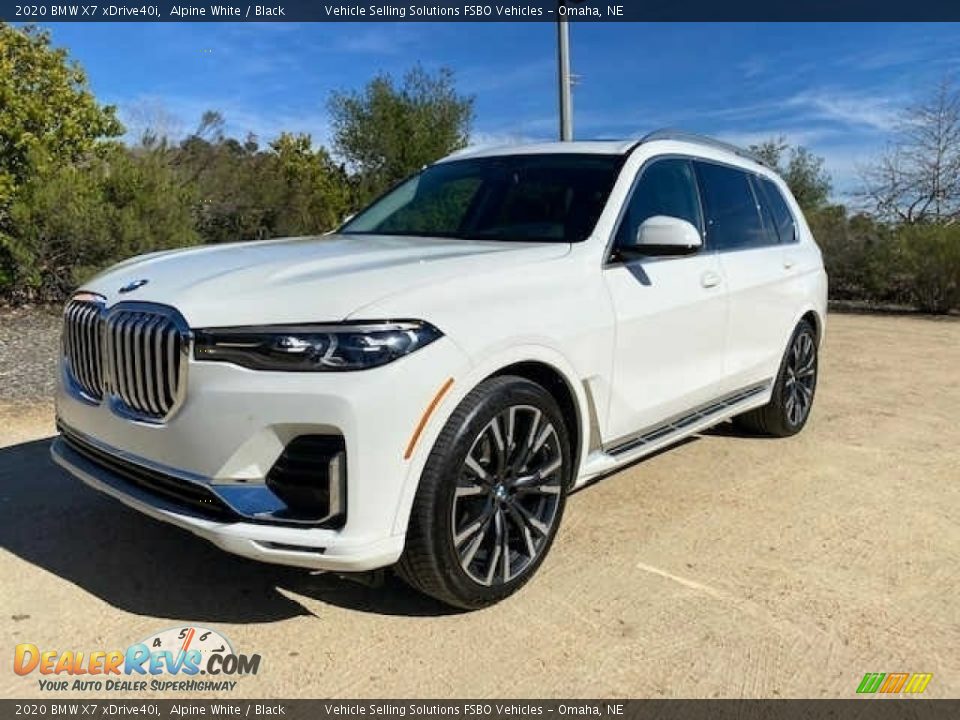 2020 BMW X7 xDrive40i Alpine White / Black Photo #1