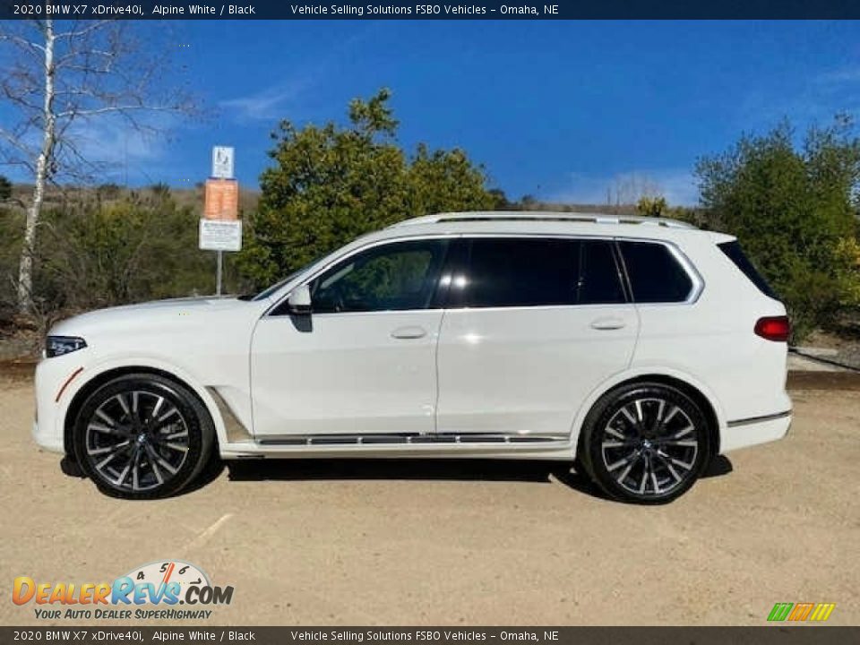 2020 BMW X7 xDrive40i Alpine White / Black Photo #2