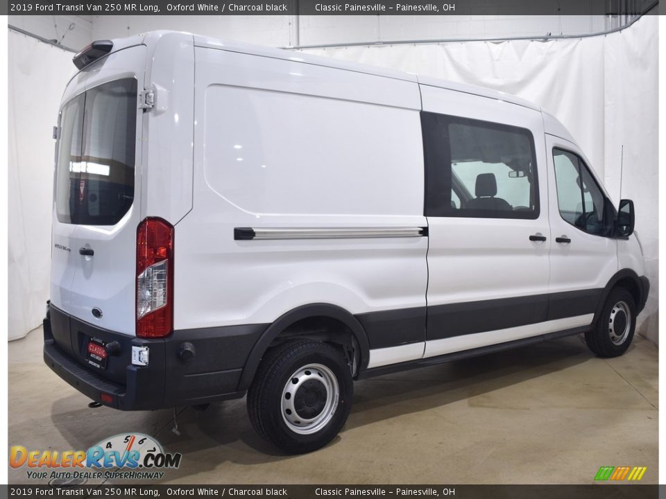 2019 Ford Transit Van 250 MR Long Oxford White / Charcoal black Photo #2