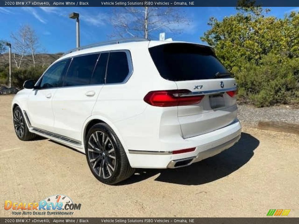 2020 BMW X7 xDrive40i Alpine White / Black Photo #7