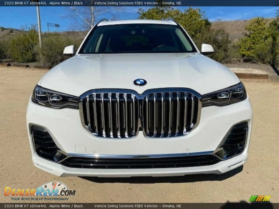 2020 BMW X7 xDrive40i Alpine White / Black Photo #8