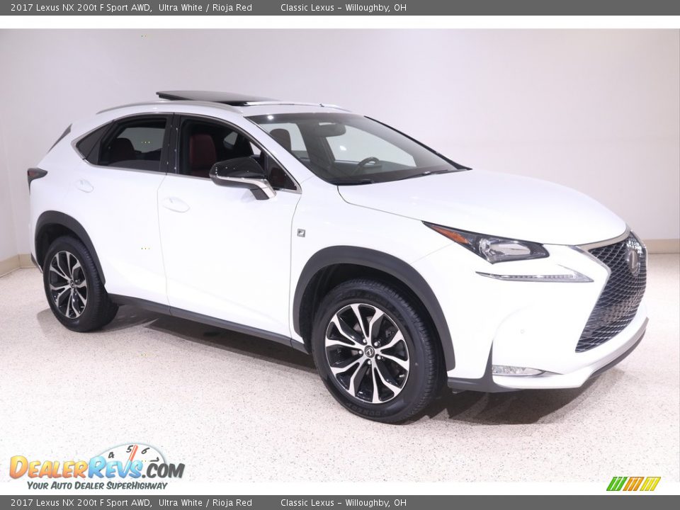 2017 Lexus NX 200t F Sport AWD Ultra White / Rioja Red Photo #1