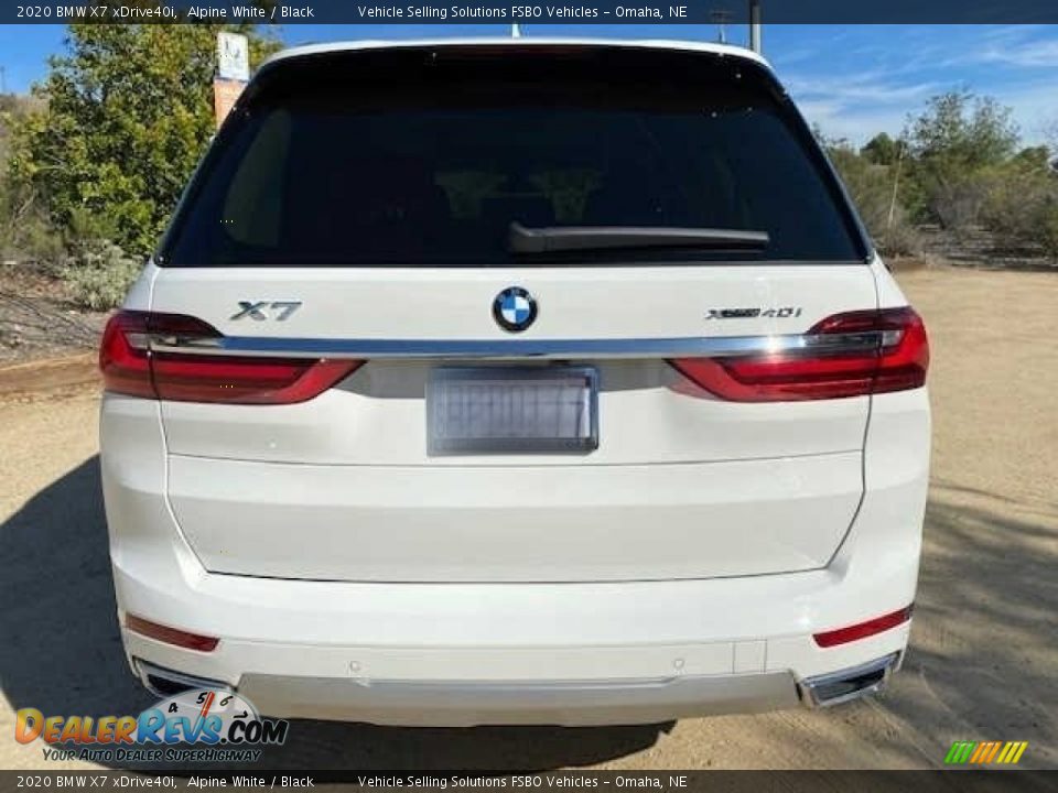 2020 BMW X7 xDrive40i Alpine White / Black Photo #12