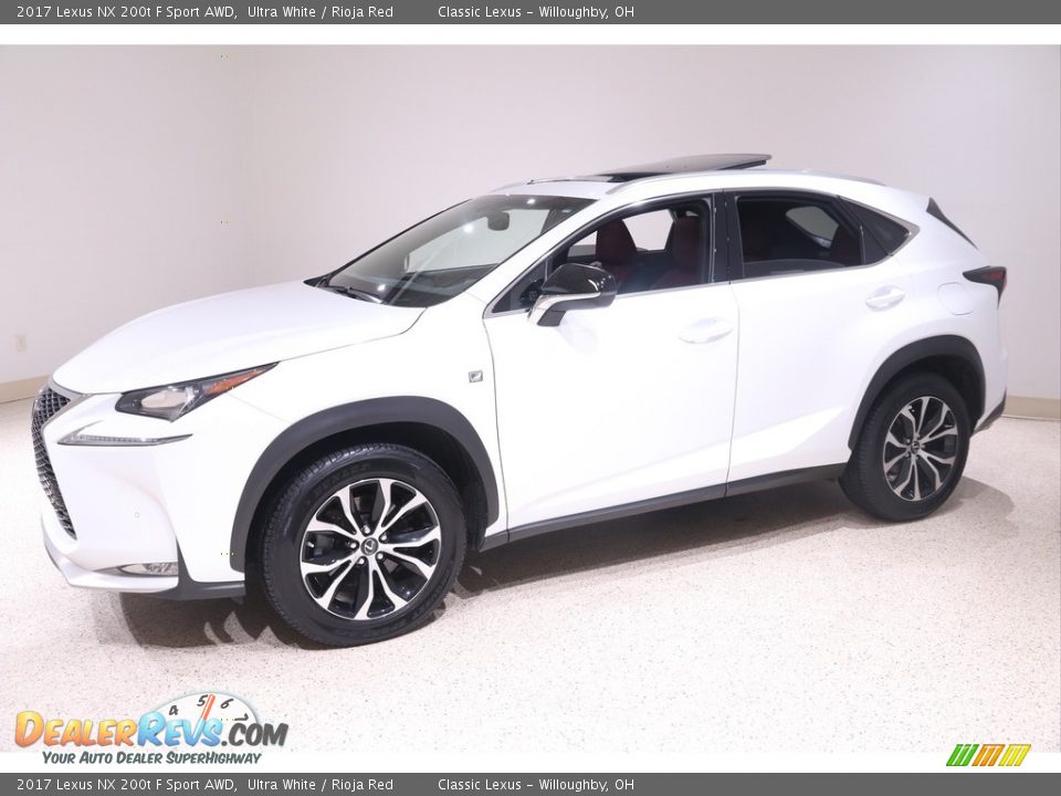 2017 Lexus NX 200t F Sport AWD Ultra White / Rioja Red Photo #3