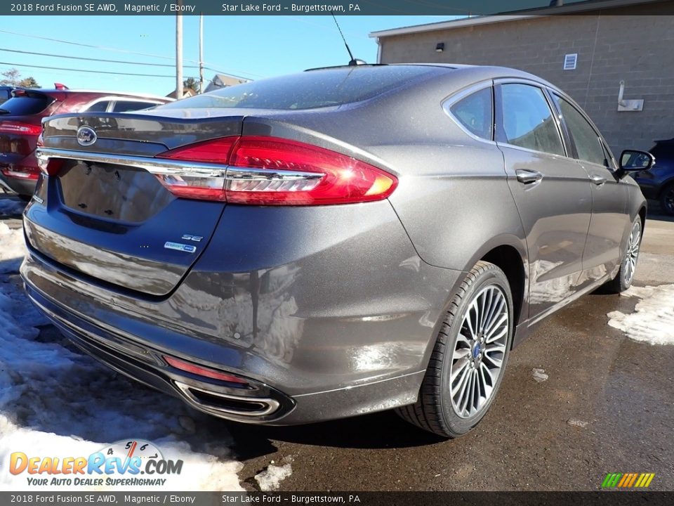 2018 Ford Fusion SE AWD Magnetic / Ebony Photo #3