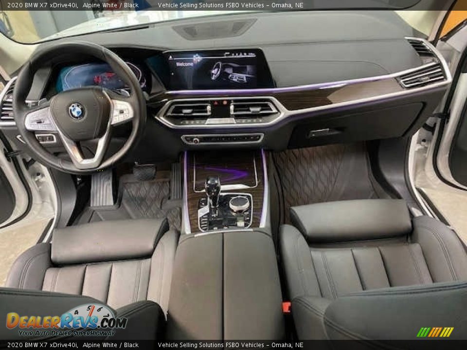 2020 BMW X7 xDrive40i Alpine White / Black Photo #20