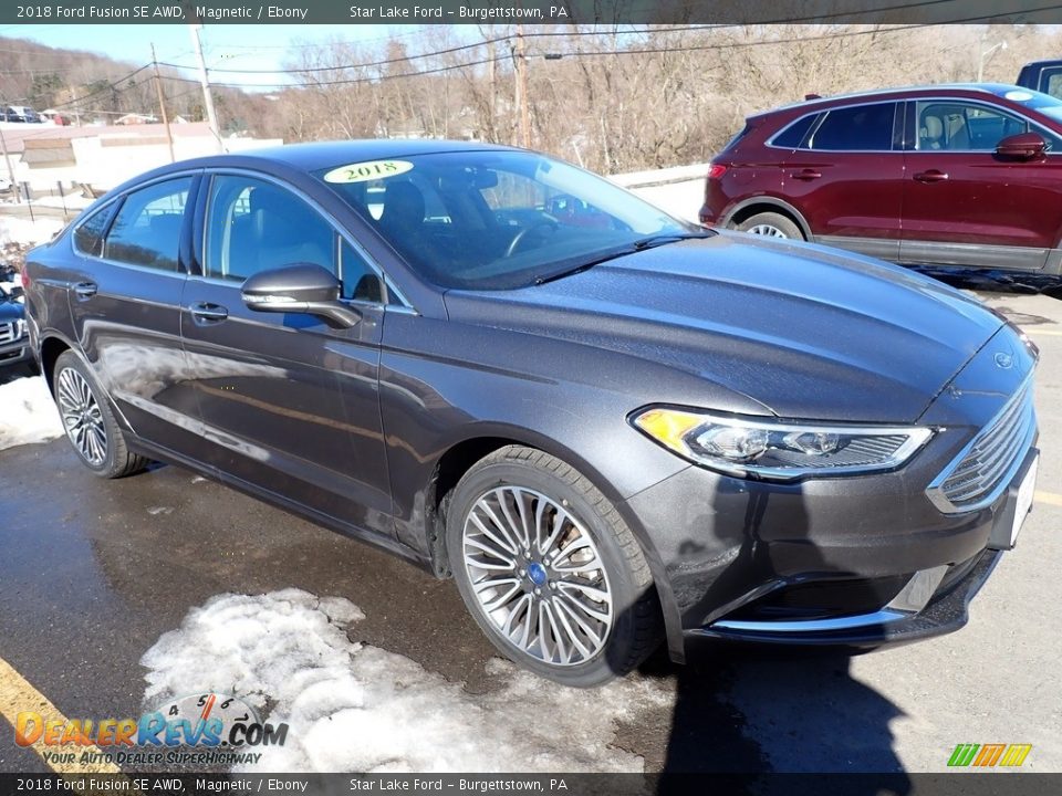 Magnetic 2018 Ford Fusion SE AWD Photo #4