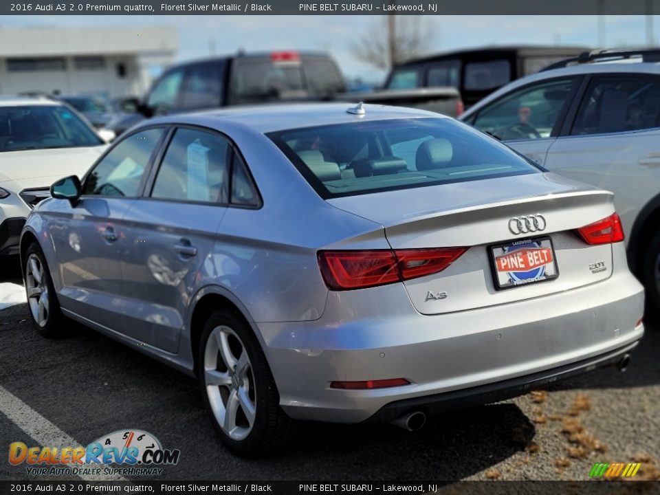 2016 Audi A3 2.0 Premium quattro Florett Silver Metallic / Black Photo #4