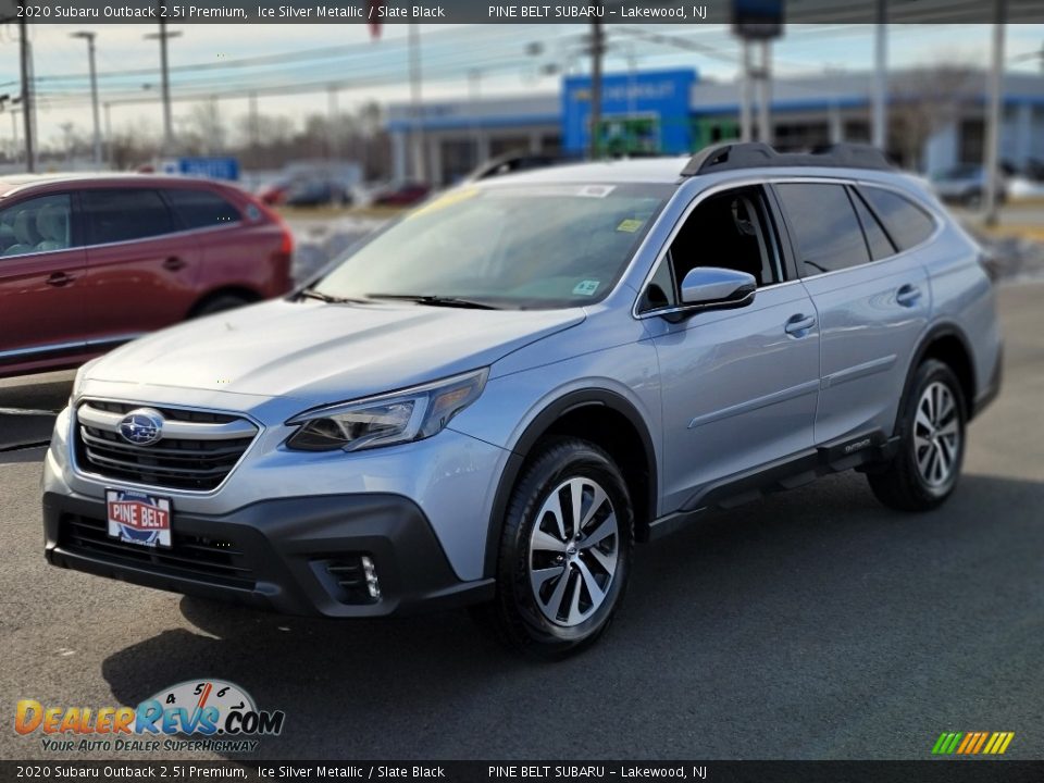 2020 Subaru Outback 2.5i Premium Ice Silver Metallic / Slate Black Photo #13