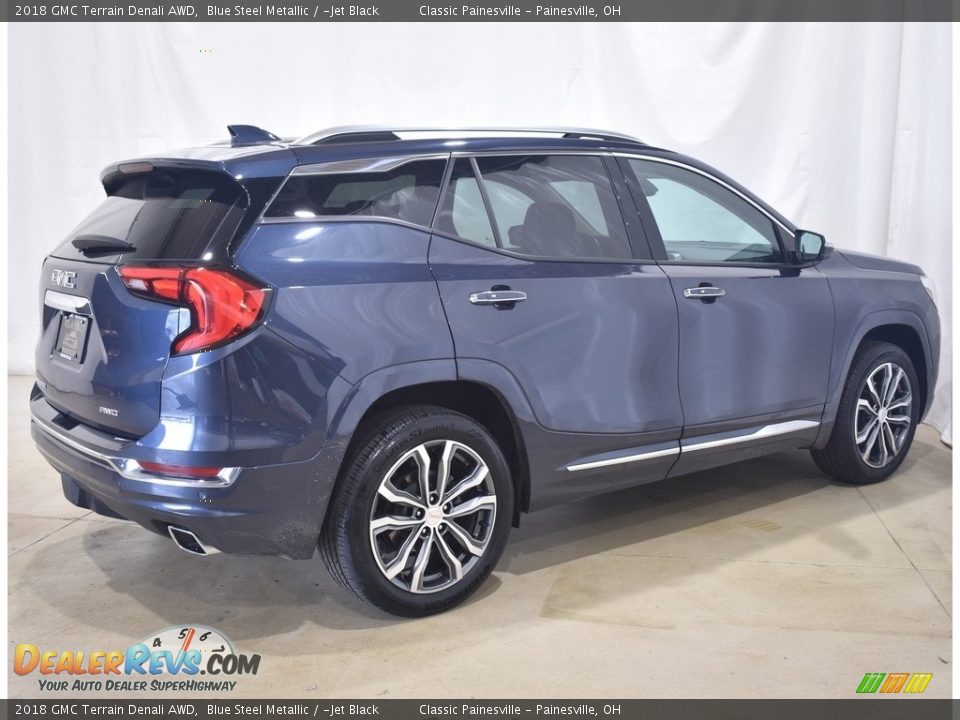 2018 GMC Terrain Denali AWD Blue Steel Metallic / ­Jet Black Photo #2