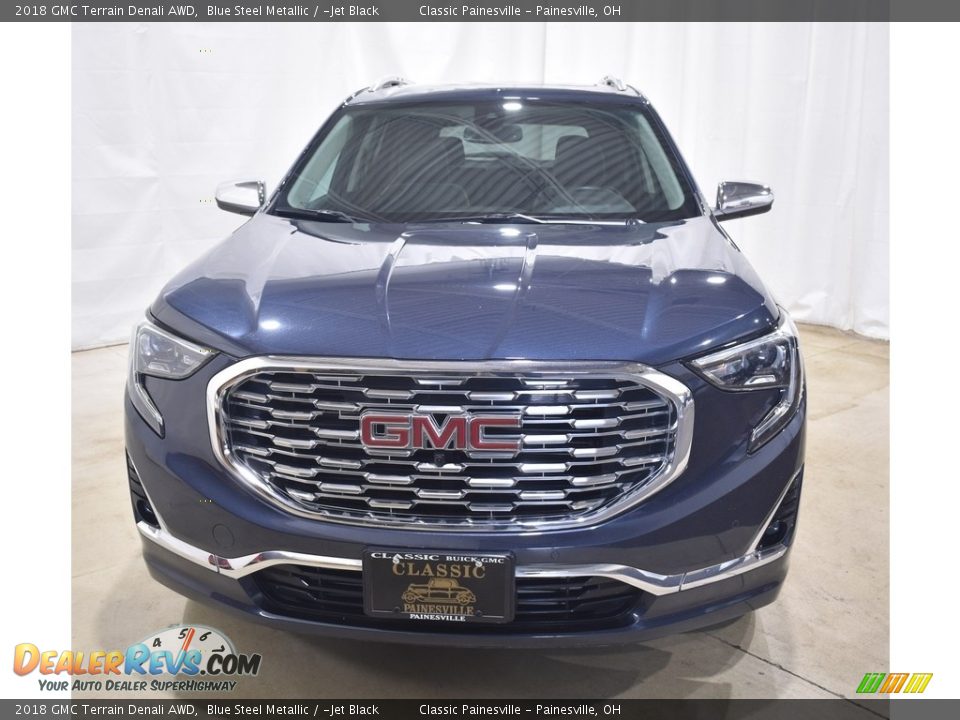 2018 GMC Terrain Denali AWD Blue Steel Metallic / ­Jet Black Photo #4