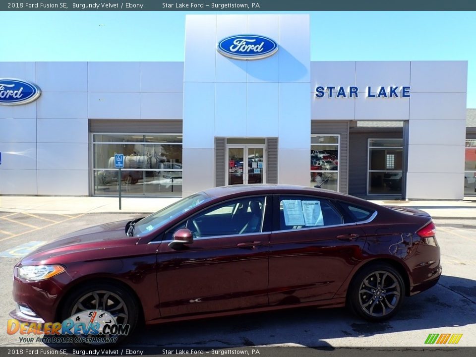 2018 Ford Fusion SE Burgundy Velvet / Ebony Photo #1