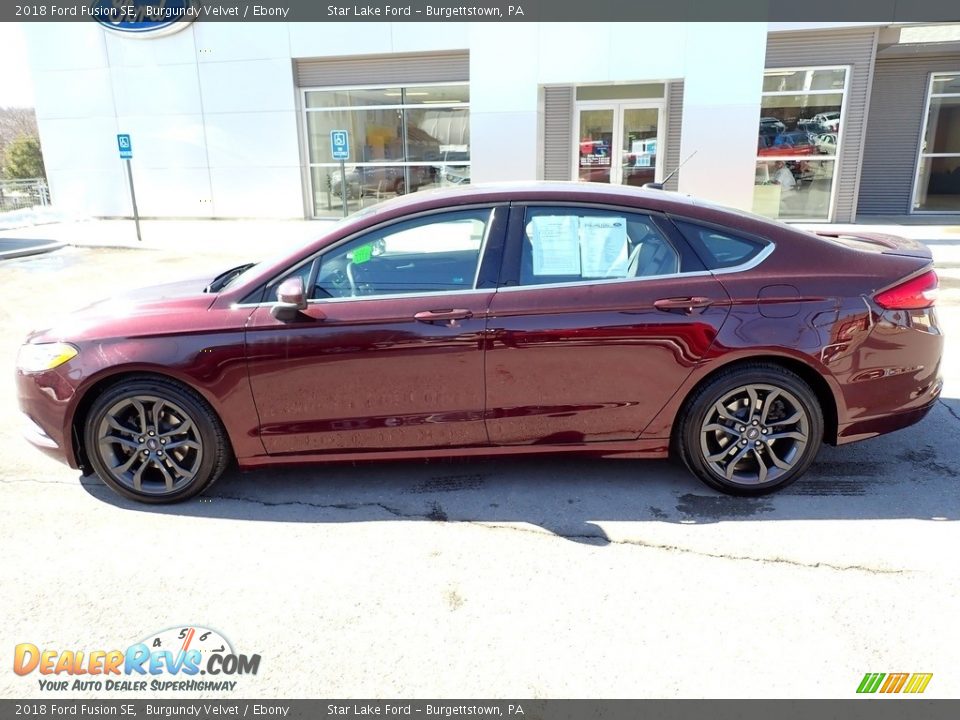 2018 Ford Fusion SE Burgundy Velvet / Ebony Photo #2