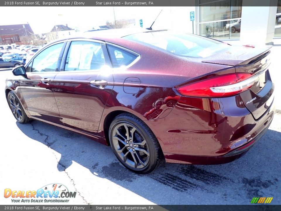 2018 Ford Fusion SE Burgundy Velvet / Ebony Photo #3