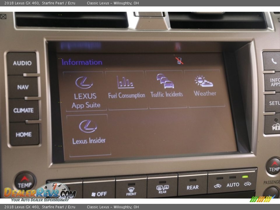 2018 Lexus GX 460 Starfire Pearl / Ecru Photo #14