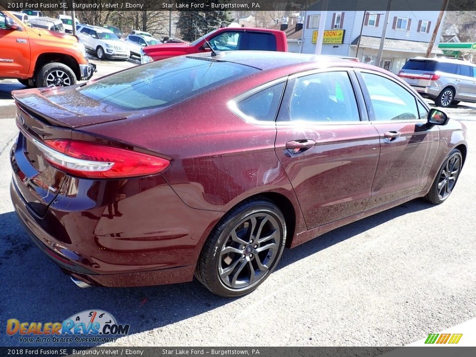 2018 Ford Fusion SE Burgundy Velvet / Ebony Photo #6