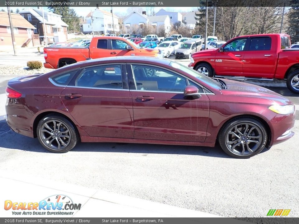 2018 Ford Fusion SE Burgundy Velvet / Ebony Photo #7