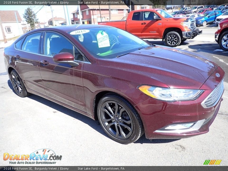 2018 Ford Fusion SE Burgundy Velvet / Ebony Photo #8